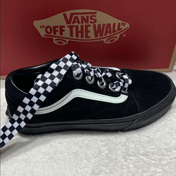 🌸 new with tags in box Vans old Skool Check Lace Shoes 🌸 - Picture 2 of 13